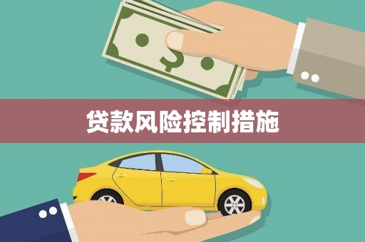 剑河贷款风险控制措施