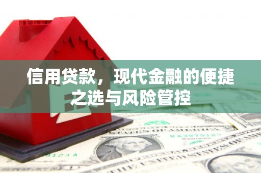 剑河信用贷款，现代金融的便捷之选与风险管控