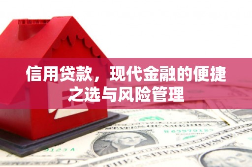 剑河信用贷款，现代金融的便捷之选与风险管理