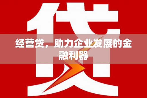 剑河经营贷，助力企业发展的金融利器