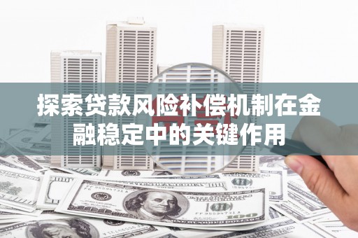 剑河探索贷款风险补偿机制在金融稳定中的关键作用