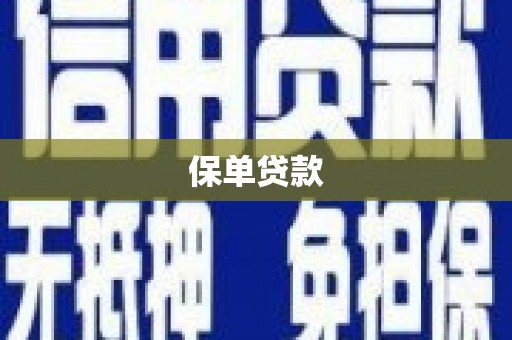 剑河保单贷款