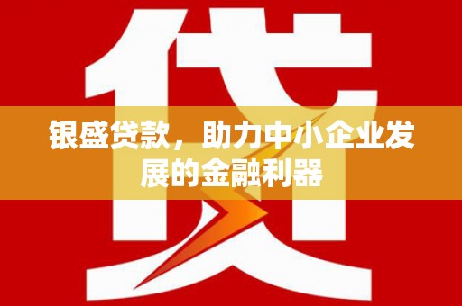 剑河银盛贷款，助力中小企业发展的金融利器