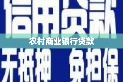 剑河农村商业银行贷款