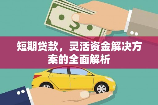 剑河短期贷款，灵活资金解决方案的全面解析