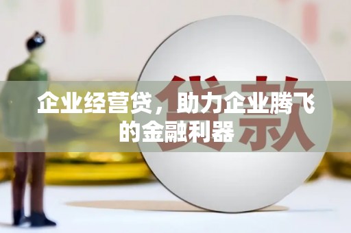 剑河企业经营贷，助力企业腾飞的金融利器