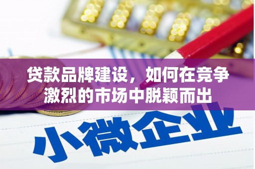 剑河贷款品牌建设，如何在竞争激烈的市场中脱颖而出