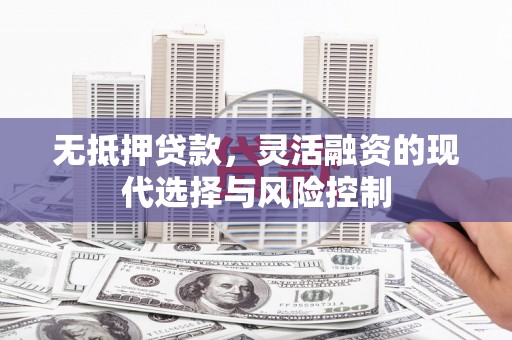 剑河无抵押贷款，灵活融资的现代选择与风险控制