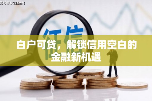 剑河白户可贷，解锁信用空白的金融新机遇