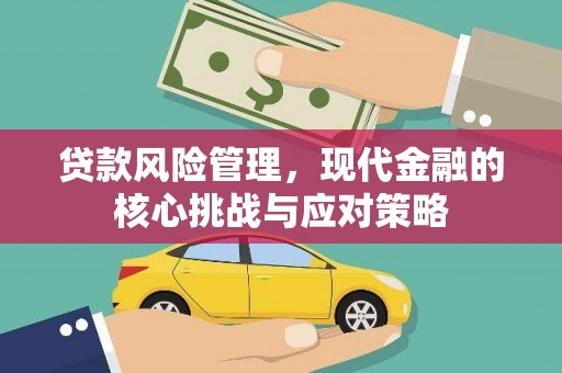 剑河贷款风险管理，现代金融的核心挑战与应对策略