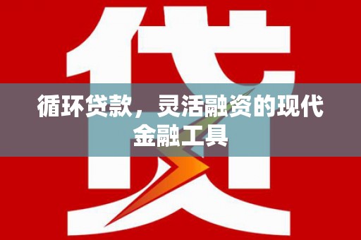 剑河循环贷款，灵活融资的现代金融工具