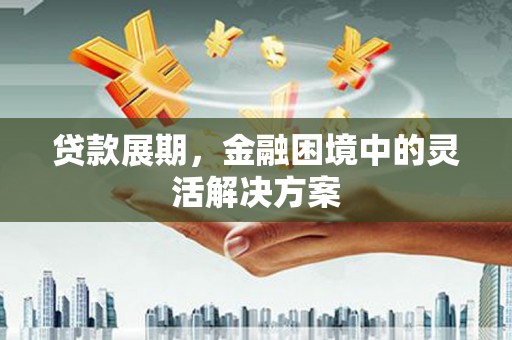 剑河贷款展期，金融困境中的灵活解决方案