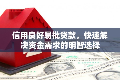 剑河信用良好易批贷款，快速解决资金需求的明智选择
