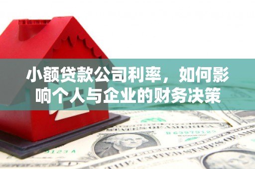 剑河小额贷款公司利率，如何影响个人与企业的财务决策