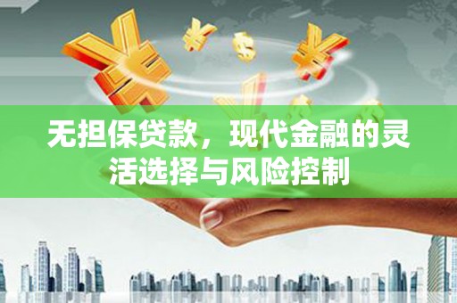剑河无担保贷款，现代金融的灵活选择与风险控制