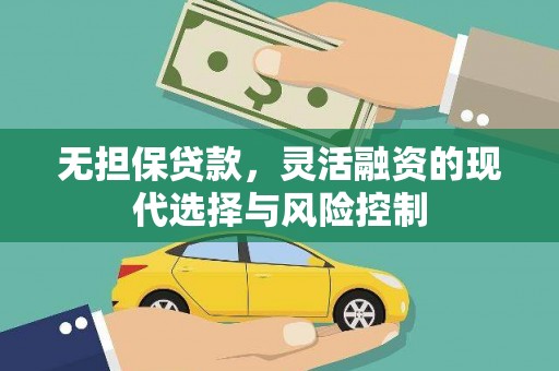 剑河无担保贷款，灵活融资的现代选择与风险控制