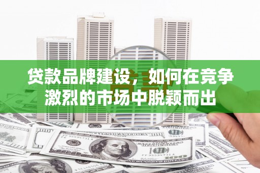 剑河贷款品牌建设，如何在竞争激烈的市场中脱颖而出