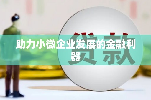 剑河助力小微企业发展的金融利器