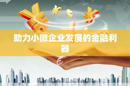 剑河助力小微企业发展的金融利器