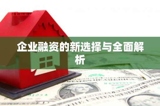 剑河企业融资的新选择与全面解析