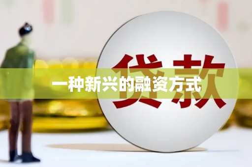 剑河一种新兴的融资方式